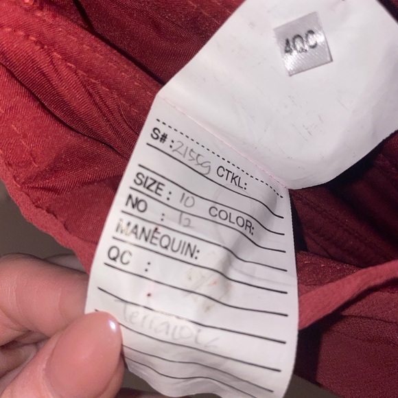 Mori Lee Style 21559 Dress in Terracota - Picture 4 of 4